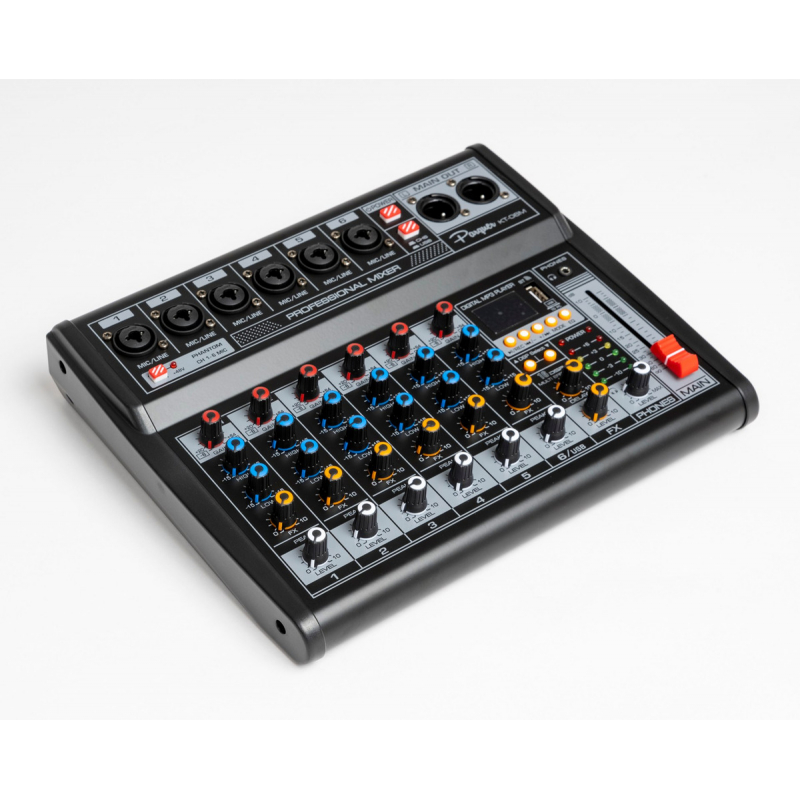 Consola Mixer Parquer 6 Canales Efectos Usb Phantom ICBC Mall