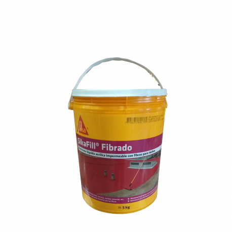 Sikafill fibrado impermeabilizante para techos Blanco 5 kg