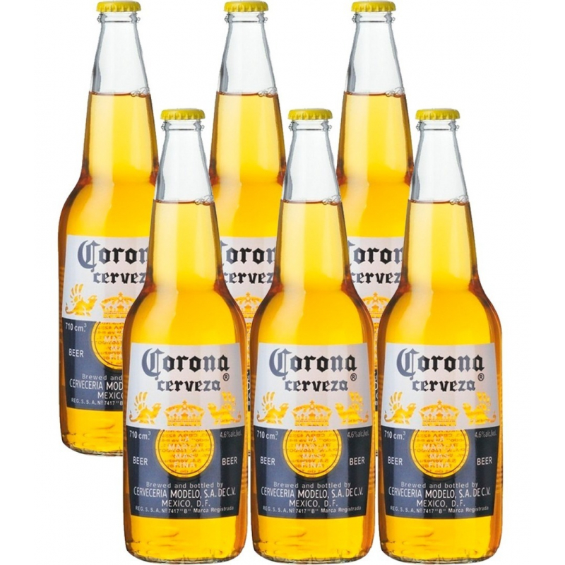 Pack X6 Cerveza Corona Porron 710ml ICBC Mall Pack X6 Cerveza Corona Porron 710ml ICBC Mall