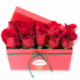Caja con rosas importadas