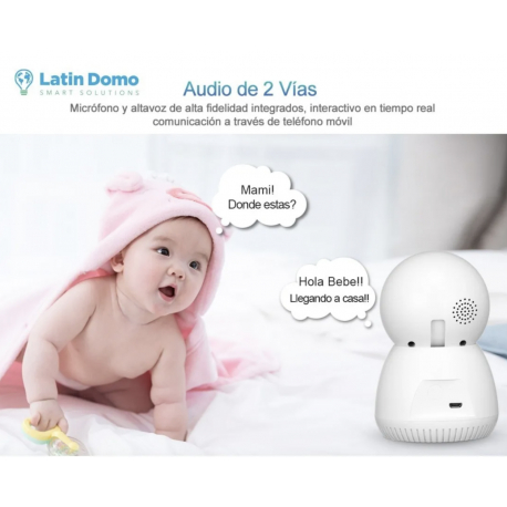 Camara Ip Wifi Interior Domo App Movimiento Nocturna Audio - $ 49.999