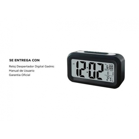 RELOJ DESPERTADOR LUZ LED CUBO - ICBC Mall