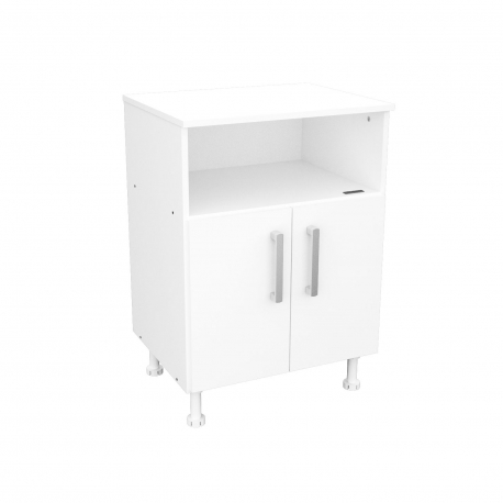 Mueble Porta Microondas Mosconi Color Blanco