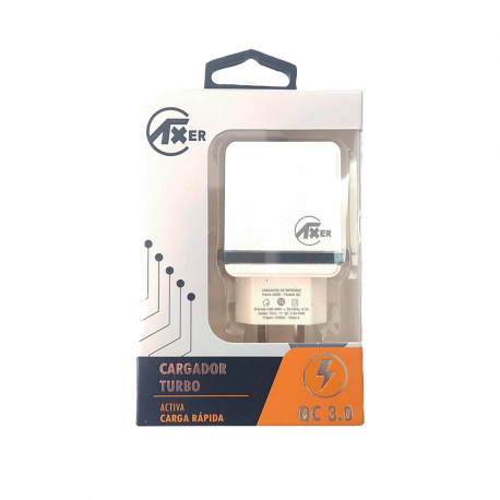 Cargador Kit 3 en 1 Cabeza + Cable USB Tipo C Lightning V8