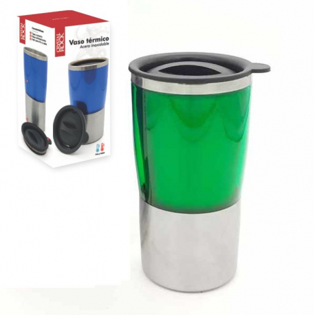 Vaso Termico Acero 450 Ml Jarro Plastico Frio Caliente Taza