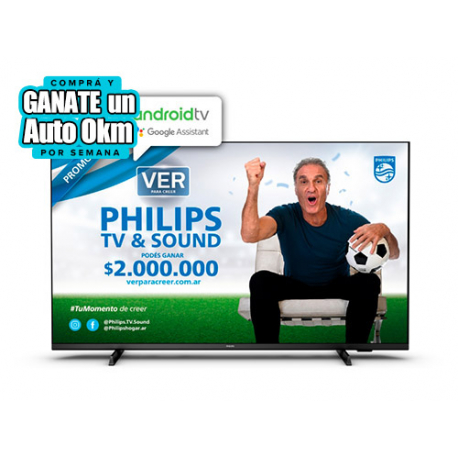 Smart TV 50 4K Android TV PHILIPS 50PUD7406/77 Ultra HD