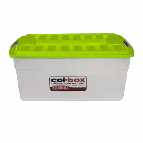 Caja Plastica Apilable Organizador 17 Lts Tapa/Verde - Colombraro - ICBC  Mall