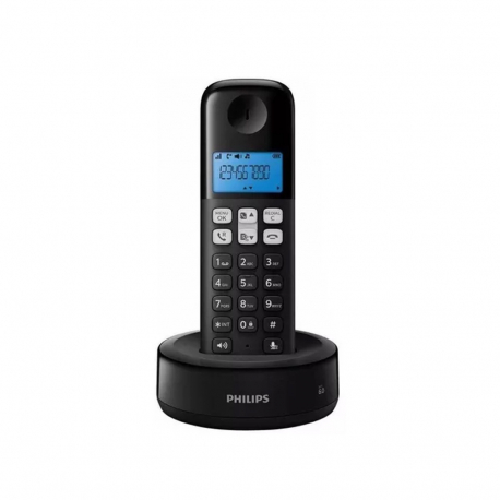 Teléfono Fijo con cable CDR150B/77 Negro PHILIPS - PHILIPS TELEFONOS -  Megatone