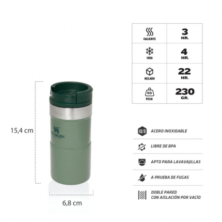 Vaso Térmico Stanley Classic Neverleak Mug 251ml - Verde