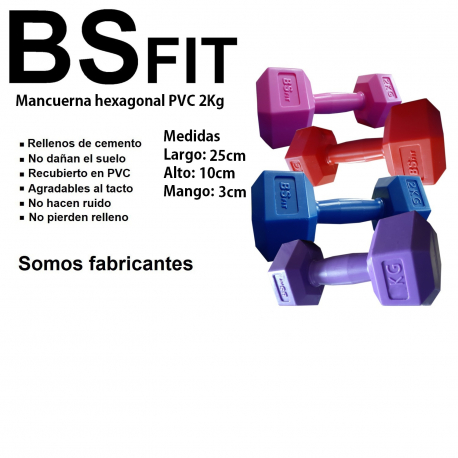 Barra + 2 Mancuernas + 50kg Discos Local Combo Kit Gym Bsfit