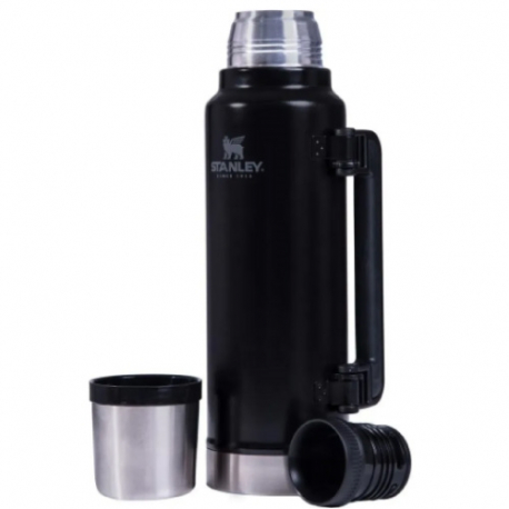 COMBO STANLEY NEW CLASSIC 950 ML CON MANIJA Y MATE COLOR NEGRO