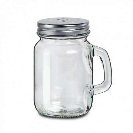 Especiero Salero de Vidrio con Tapa de Acero 130 mL