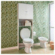 Mueble sobre inodoro blanco