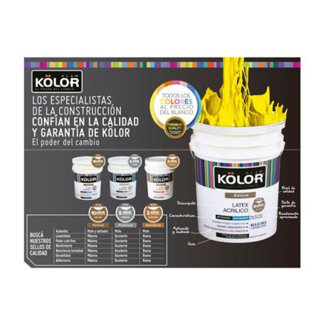 Pintura Latex Interior Exterior Color Blanco 20 Litros Polacrin