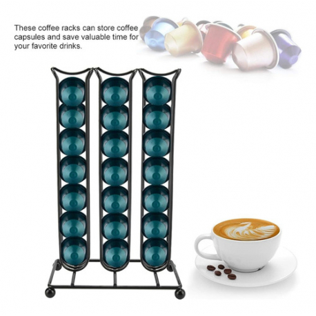 Soporte Portacapsulas café base de cristal