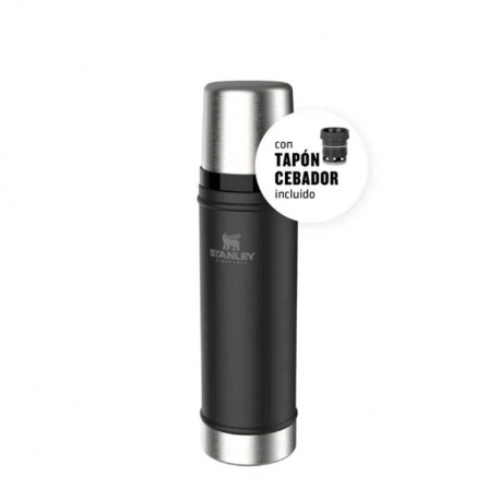 Termo Stanley Classic 1L con pico cebador Negro