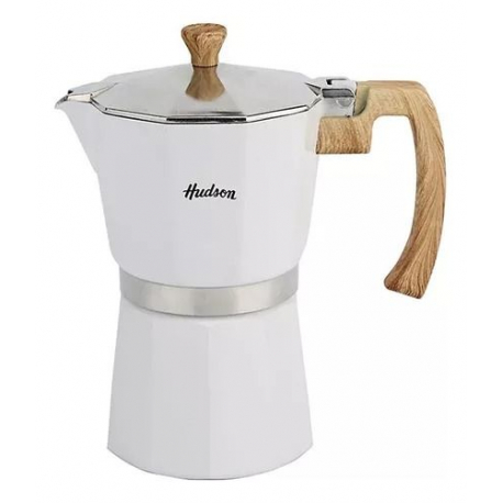 Cafetera italiana de aluminio, Capacidad: 9 tazas, Asa silicona