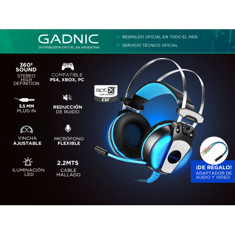 Auriculares discount gamer gadnic