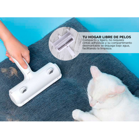 Rodillo Quitapelos para Mascotas - Limpieza Efectiva y Rápida