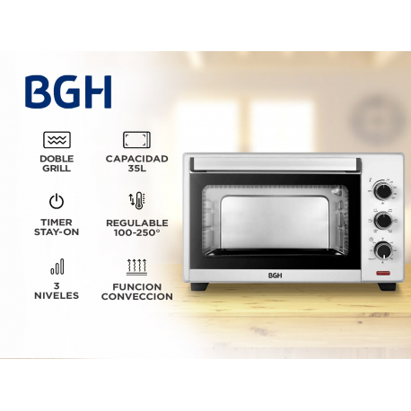 Horno Eléctrico BGH 35 litros BHE35S22A