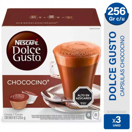 Pack X3 Capsulas Nescafe Dolce Gusto Chococino 256g - ICBC Mall