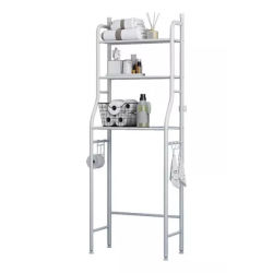 Carro organizador de metal para baño Makom Home® color blanco