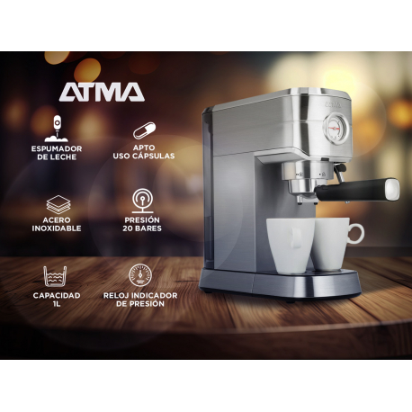 Cafetera Express Atma CEAT5418P 1L