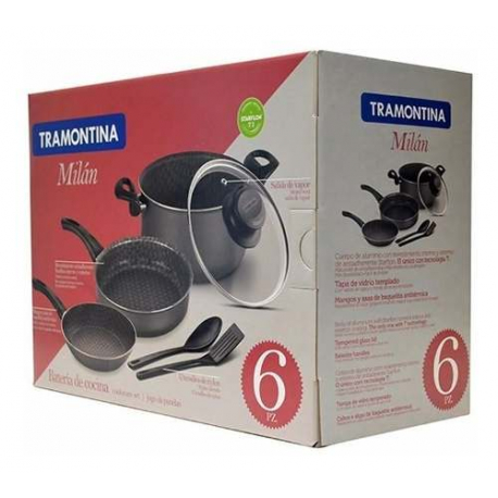 Set De Cocina Juego De Ollas Bateria Ceramica Antiadh. 6pz